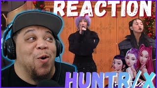 AMERICAN DJ REACTS TO EJAE, AUDREY NUNA & REI AMI AKA HUNTR/X @ THANKSGIVING DAY PARADE | REACTION