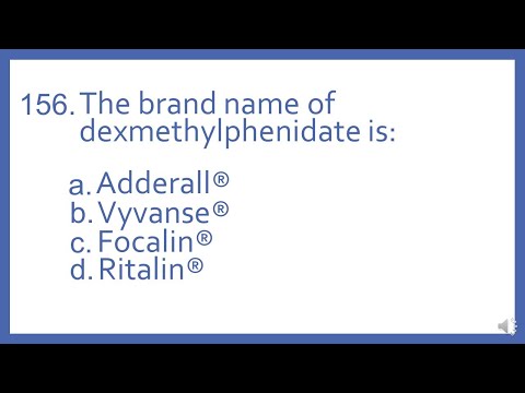 Top 200 Drugs Practice Test Question - The brand name of dexmethylphenidate is (PTCB PTCE Test Prep)