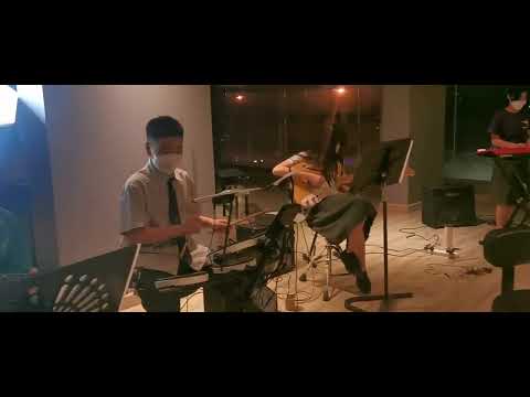 Numb rehearsal - Welcome our new member N'Prang @thelunaticsbandANS