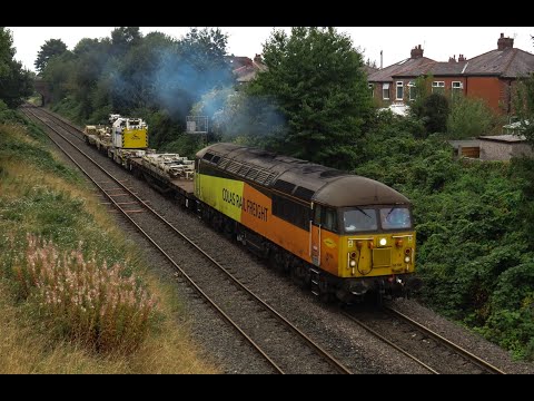 Colas Rail Class 56 No. 56105 on 6C62 Crewe Basford Hall - Guide Bridge B'Side Sdgs on 06.09.21 - HD