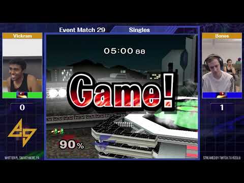 Event Match 29: Vickram (Falco) vs Bones (Falco, Marth) - Losers Quarters