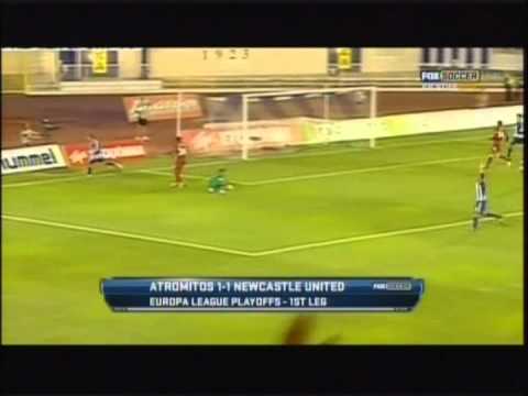 2012 August 23 Atromitos Greece 1 Newcastle United England 1 Europa League