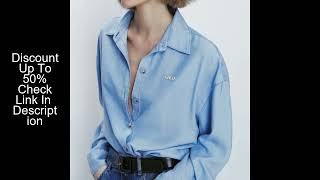 Download lagu New Women's Shirts 2025 Casual Washed Blue Blouses Denim Blue Shirt Loose Retro Spring Autumn Design mp3 Download lagu New Women's Shirts 2025 Casual Washed Blue Blouses Denim Blue Shirt Loose Retro Spring Autumn Design mp3