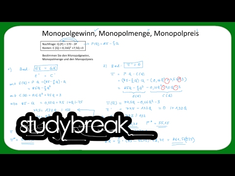 Monopolgewinn, Monopolmenge, Monopolpreis | Mikroökonomie
