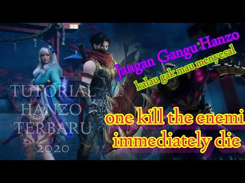 GAME PLAY HANZO, ||TUTORIALS AND BUIL HANZO 2022|| Deadly demon Ninja, Hard Caryy Hanzo,