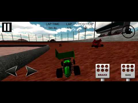 Dirt Track Sprint Car Game Video