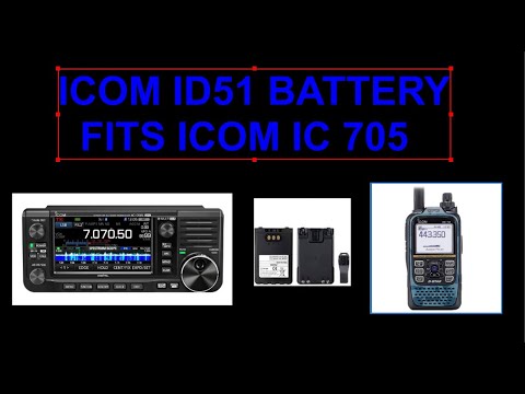 ICOM IC-705 - Does the ID51plus battery fit - let's see