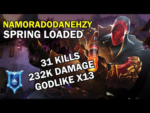 31 Kills 232K Damage NamoradoDaNehzy VII Paladins Competitive (Diamond) SPRING LOADED - Godlike X13