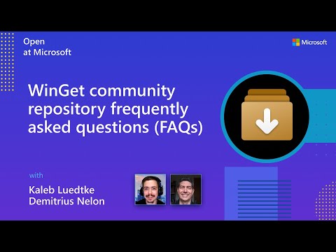 WinGet community repository frequently asked questions (FAQs)