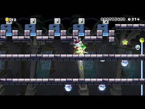 Haunting Thwomps by Roman - Super Mario Maker - No Commentary 1bp