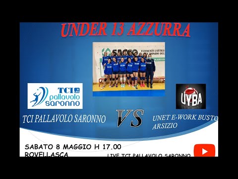 U13A : TCI PALLAVOLO SARONNO - UNET E-WORK BUSTO ARSIZIO 8/5/2021