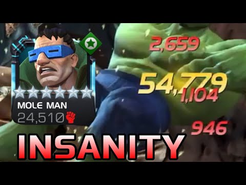 500K DAMAGE IN 20 SECONDS: The Insanity of Maxed Out Mole Man!