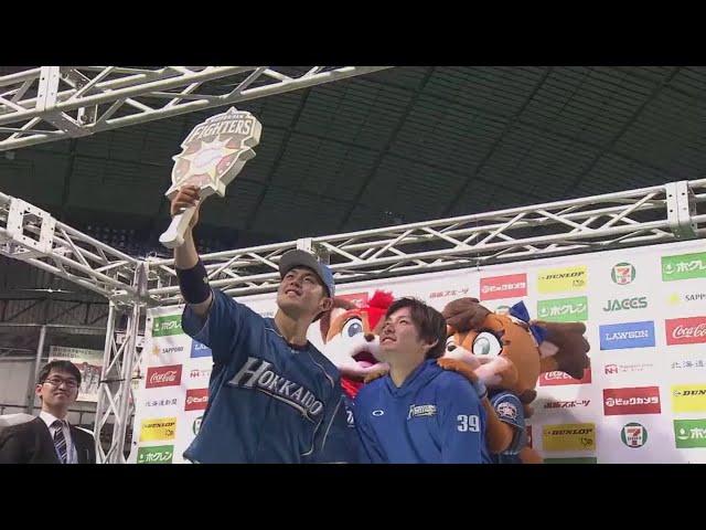 ファイターズ・高梨投手・清水選手ヒーローインタビュー 2018/5/3 F-E