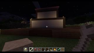 マインクラフト、建築練習途中。