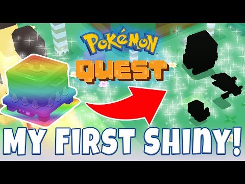 MY FIRST SHINY POKEMON IN POKEMON QUEST! New Favorite Recipe in Pokemon Quest!