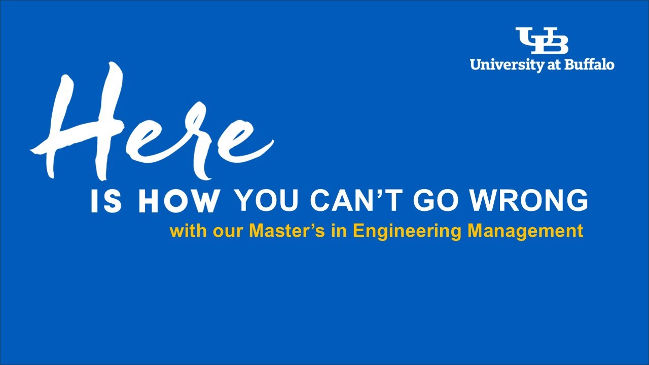 thumbnail of video showing title: Why UB’s MEM Program Stands Out as the Right Choice 