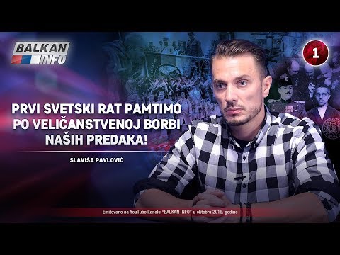 INTERVJU: Slaviša Pavlović - Prvi svetski rat pamtimo po veličanstvenoj borbi predaka! (4.10.2018)
