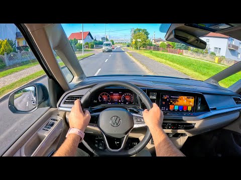NEW Volkswagen Multivan T7 2023 [2.0 TDI 150HP] |0-100| POV Test Drive #1861 Joe Black