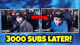 Summit1g Gets 3000+ SUBSCRIBERS In 1 HOUR During CRAZY Sub Train &amp; LOSES HIS MIND!