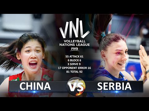 China vs Serbia | Women's VNL 2023