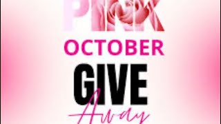 October Giveaway #breastcancerawareness