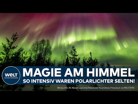 POLARLICHTER ÜBER FINNLAND: Sonnenstürme tauchen Rovaniemi in spektakuläres Himmelsleuchten!