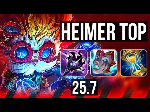 HEIMERDINGER vs GRAGAS (TOP) | Rank 8 Heimer | KR Grandmaster | 25.7