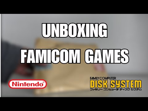 UNBOXING | Famicom Disk System Games