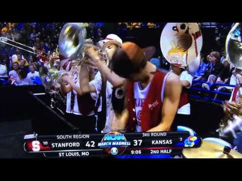 MORE COW BELL! Stanford Cow Bell Player (Stanford vs. Kansas - March 23, 2014)