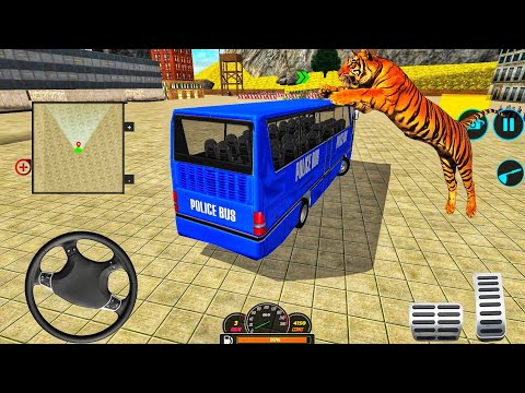Us Police Coach Bus Driving Simulator – Offroad Police Soldier Transporter Bus - Android Games #hk3
