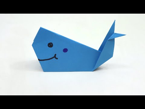 Easy Origami Whale instructions - How to Make a Paper Whale