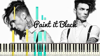 Andy Black - Paint it black [#reggiewatkins piano synthesia tutorial]