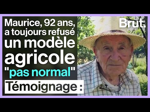 Paysan bio depuis 1966, il travaille encore