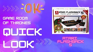 Quick Look - AtGames Atari Flashback 5 Review #atari2600 #atari #atarivcs #gameroomofthrones #retro