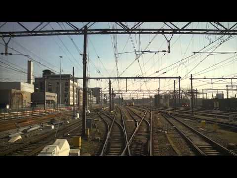 A train driver's view: Amsterdam CS - Eindhoven, VIRM, 08-Mar-2015.