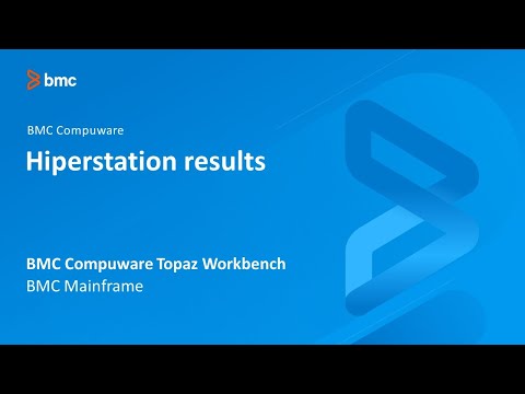 BMC Compuware Topaz Workbench - Hiperstation results