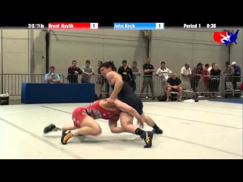 Brent Havlik vs. John Keck at 2013 Junior Nationals - FILA - FS