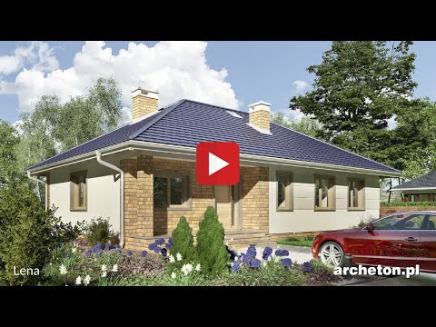 Projekt domu Lena- archeton.pl - parterowy 116,7 m2