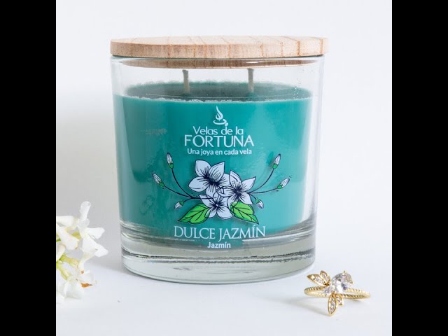 Vídeo relacionado con LIVÉ Vela Aromática de Jazmín en Frasco de Cristal Tintado con Tapa Metálica, 40h de Duración, Cera de Soja 100% Natural, Perfume para Hogar, Decoración y Regalo, Reutilizable