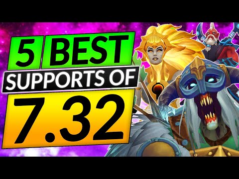 5 MOST BROKEN SUPPORTS of the NEW 7.32 Patch - Position 5 Tips - Dota 2 Guide