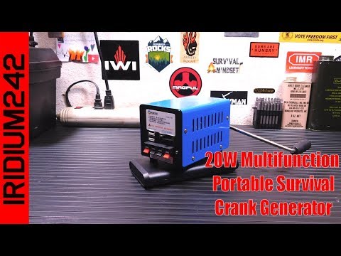 20W Multifunction Portable Survival Crank Generator