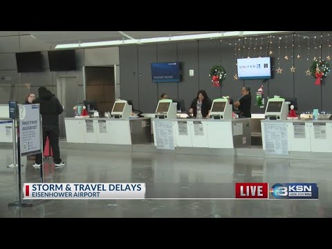 Kansas winter storm affecting many travel plans