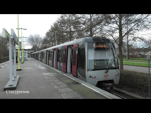 RET Sneltram Metro Rotterdam in Jan. 2021
