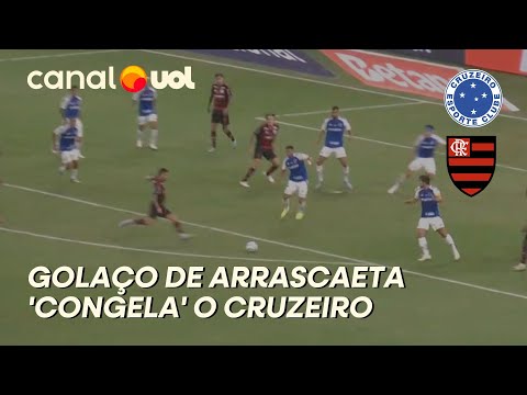 FLAMENGO: ARRASCAETA FAZ GOLAÇO CONTRA O CRUZEIRO, DEIXA TUDO IGUAL, MAS NÃO COMEMORA; VEJA O GOL