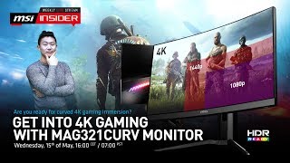 Video 0 of Product MSI Optix MAG321CURV 32" 4K Curved Gaming Monitor (2019)