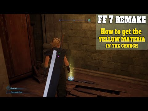 How to get the YELLOW MATERIA in the Church - A Final Fantasy VII Remake GUIDE - PS4