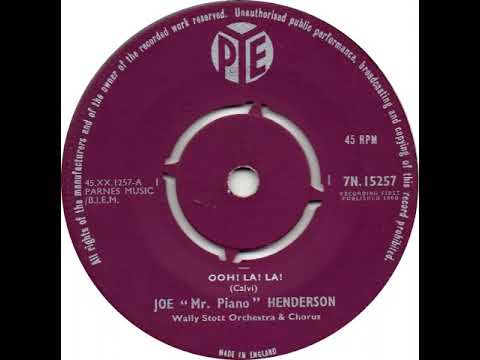 UK New Entry 1960 (75) Joe ''Mr  Piano'' Henderson - Ooh! La! La!