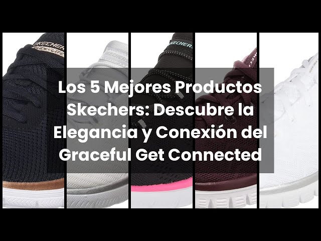 Vídeo relacionado con Skechers Graceful Get Connected Regular, Zapatillas Mujer, Black Mesh Rose Gold Trim, 40 EU