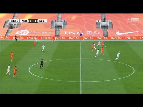 Frenkie de Jong excellent dribble vs Scotland