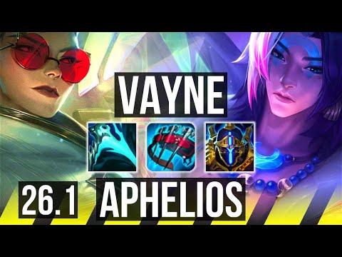 VAYNE & Zyra vs APHELIOS & Karma (ADC) | 50K damage, 6k gold comeback | KR Master | 26.1